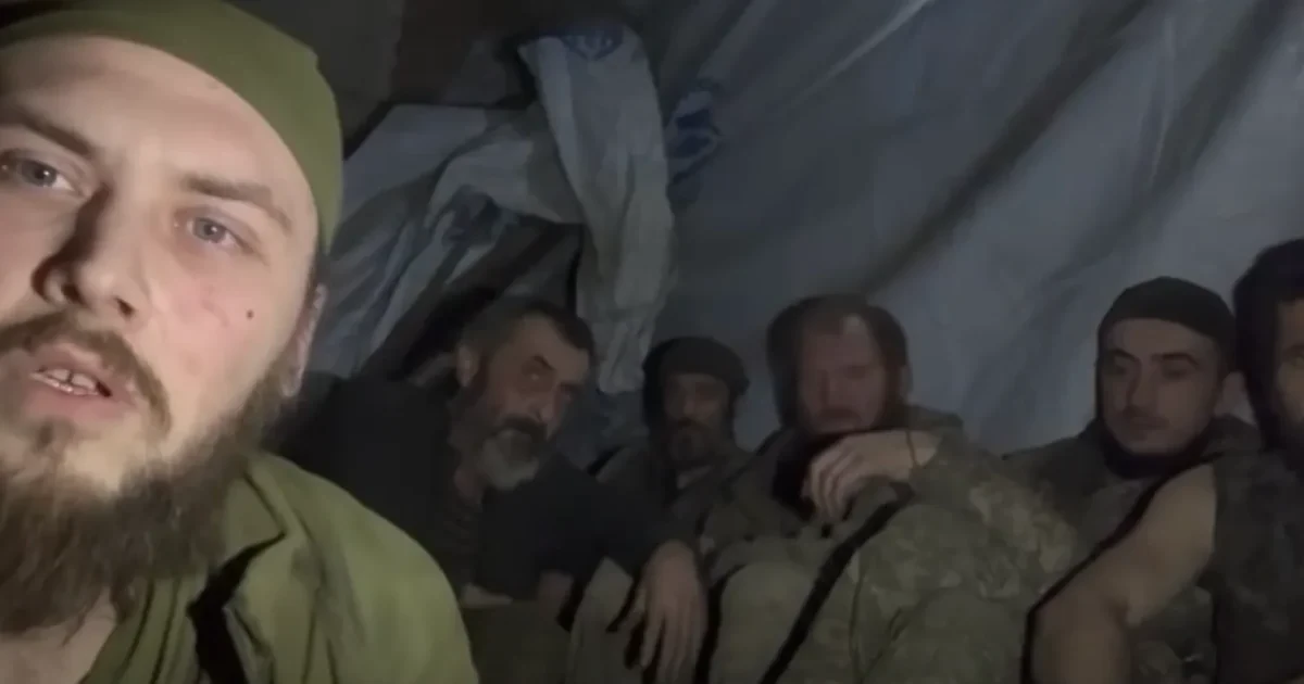 Скриншот із відеозвернення бійців 121 бригади, які скаржаться на відсутність ротації та постачання