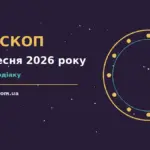 Зоряне небо над містом у вечірніх вогнях як символ гороскопу на 20 вересня 2026 року