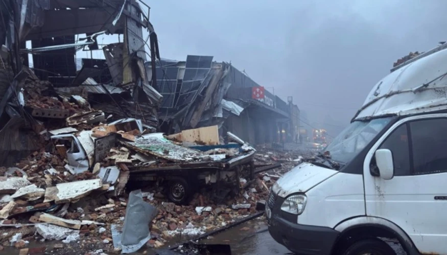 Наслідки ворожого обстрілу столиці на об'єктах &laquo;Нової пошти&raquo;