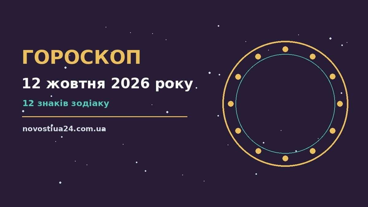 Гороскоп на 12 жовтня 2026 року: прогноз для всіх знаків для грошей і кохання