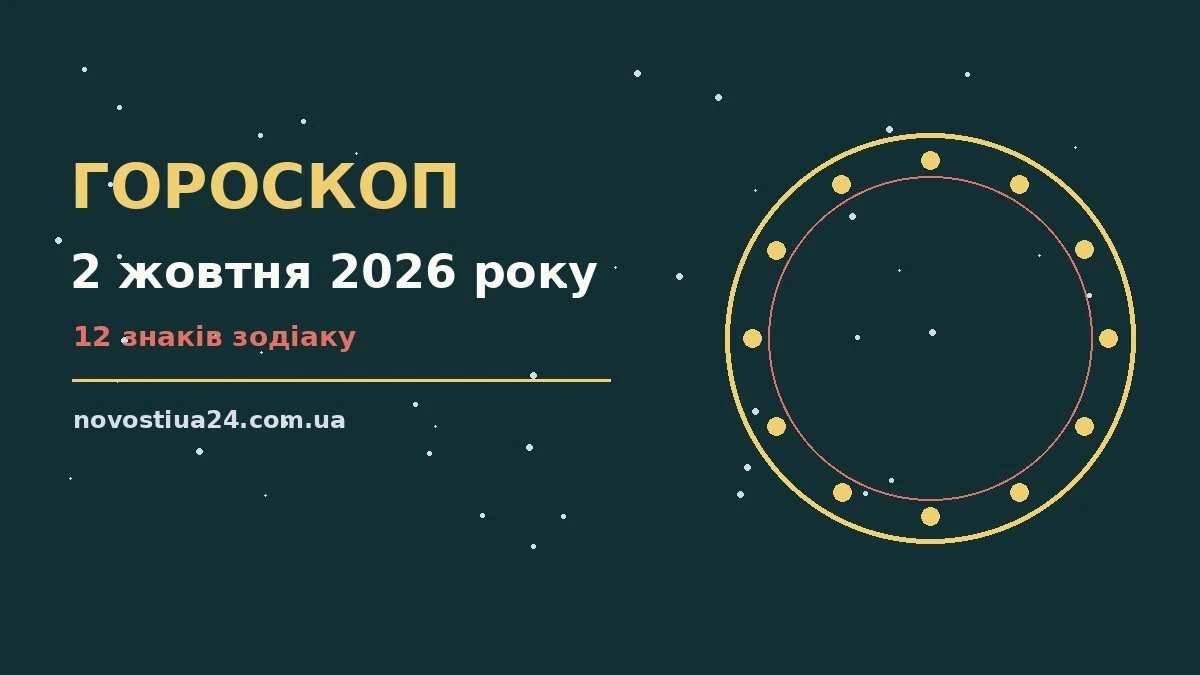 Гороскоп на 2 жовтня 2026 року: прогноз для всіх знаків для грошей і кохання