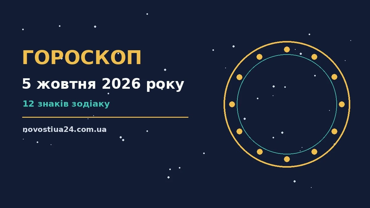 Гороскоп на 5 жовтня 2026 року: прогноз для всіх знаків для грошей і кохання